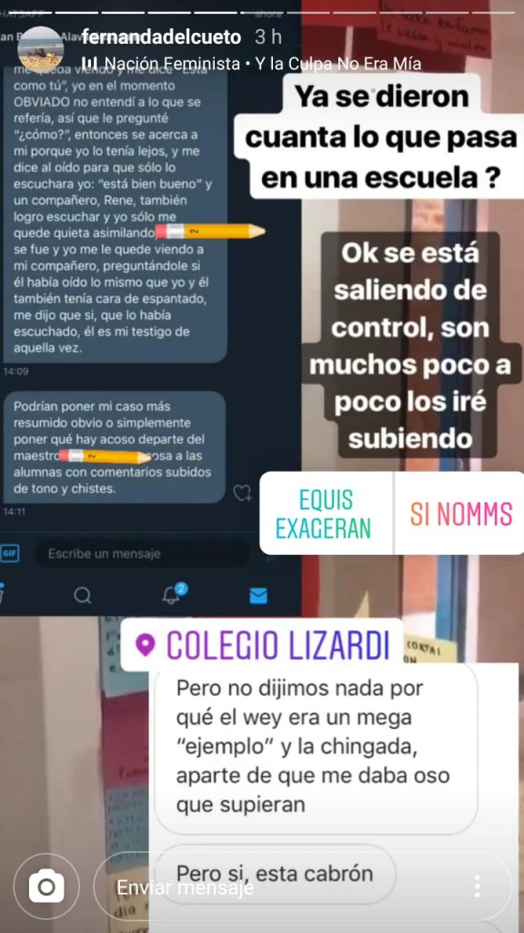 Denuncian alumnas hostigamiento en el Colegio "Fernández de Lizardi"