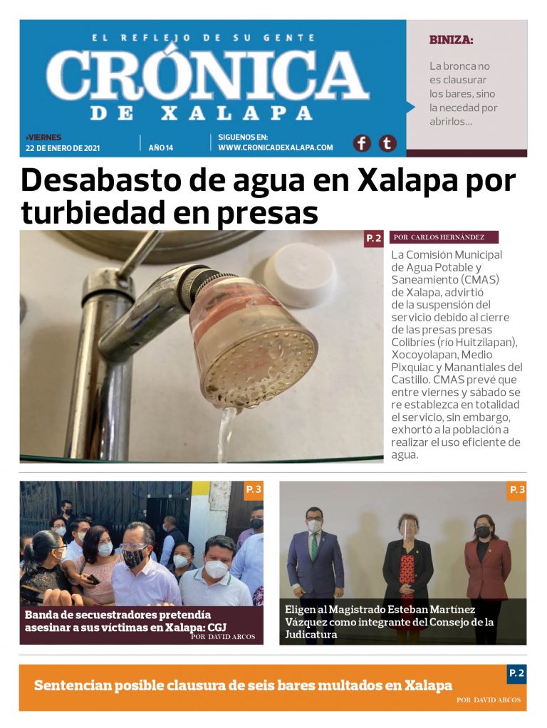 Crónica de Xalapa – Edición 22 de enero de 2021