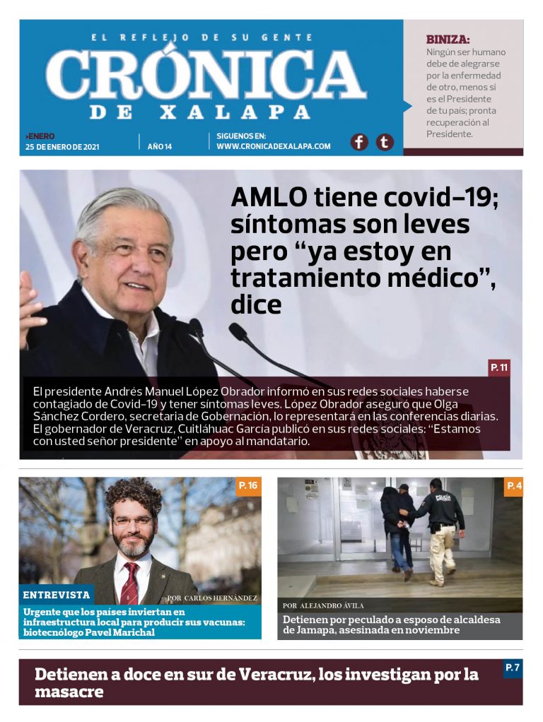 Crónica de Xalapa – Edición 25 de enero de 2021