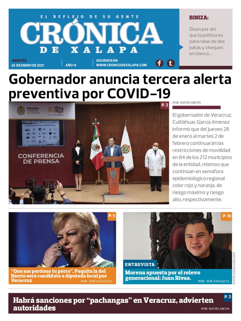 Crónica de Xalapa – Edición 26 de enero de 2021