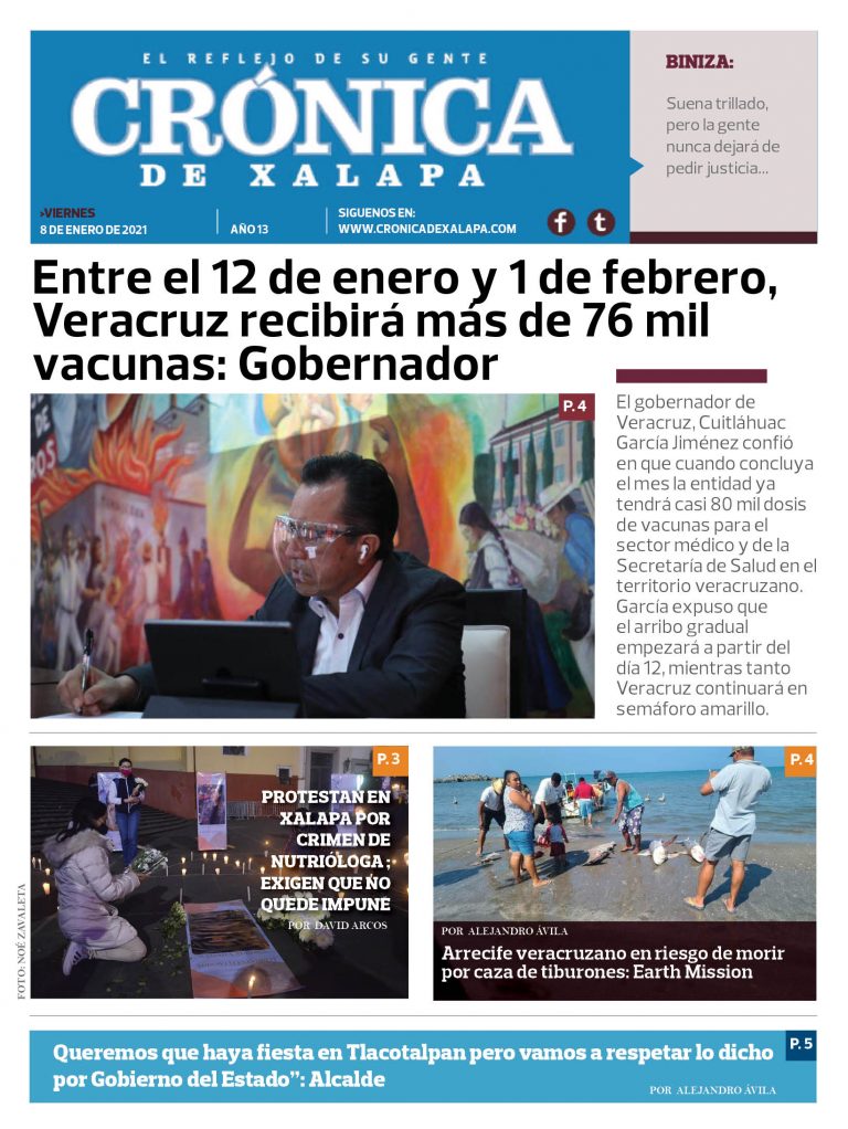 Crónica de Xalapa – Edición 8 de enero de 2021