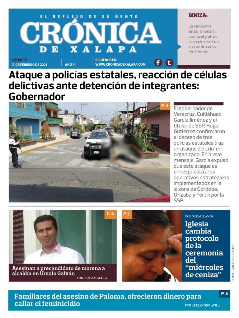 Crónica de Xalapa – Edición 12 de febrero de 2021