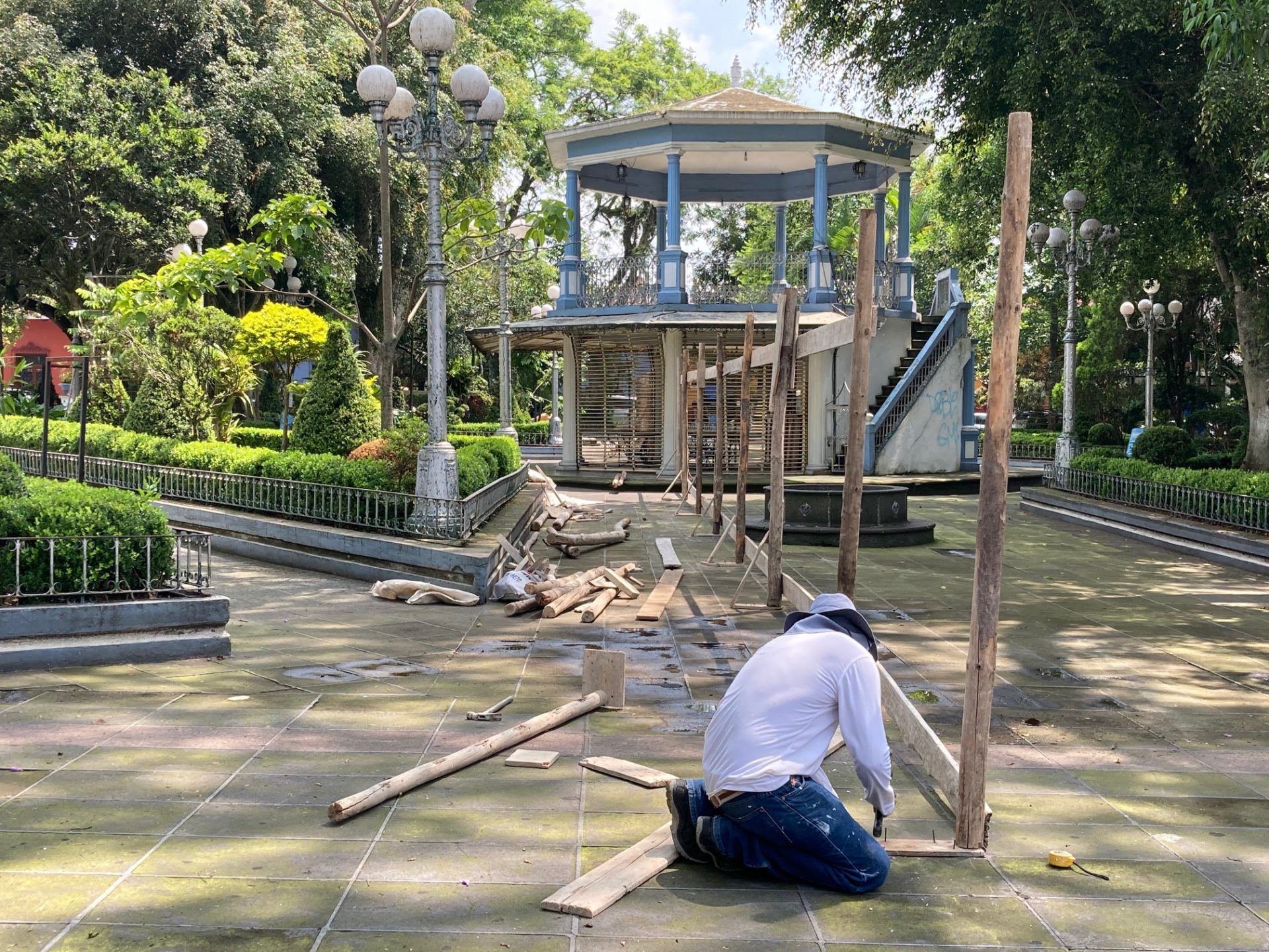 Inician remodelación del parque de Coatepec - Crónica de Xalapa