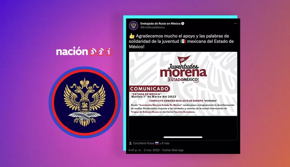 Embajada rusa agradece apoyo de Morena Edomex a Putin - Crónica de Xalapa
